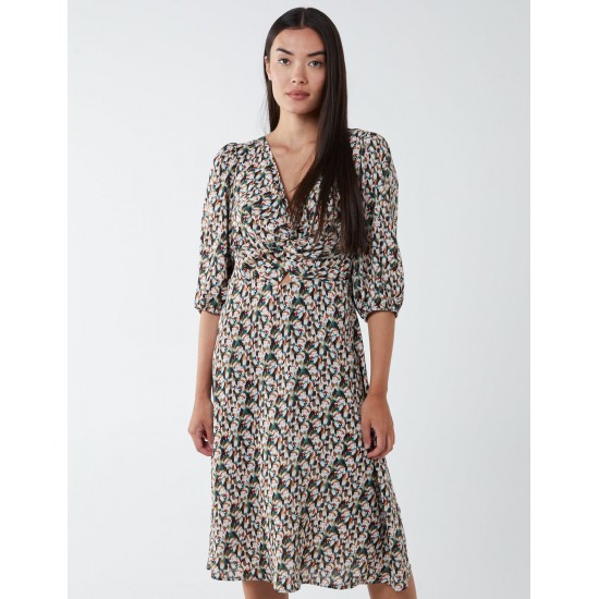 Knot Front Keyhole Dress Knot Front Keyhole Dress
