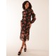 Midi Dress With Sleeve Details Midi Dress With Sleeve Details