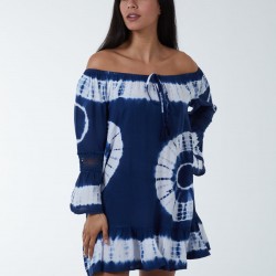 Bardot Tie Dye Tunic Dress