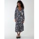 Floral Button Front Midi Dress Floral Button Front Midi Dress