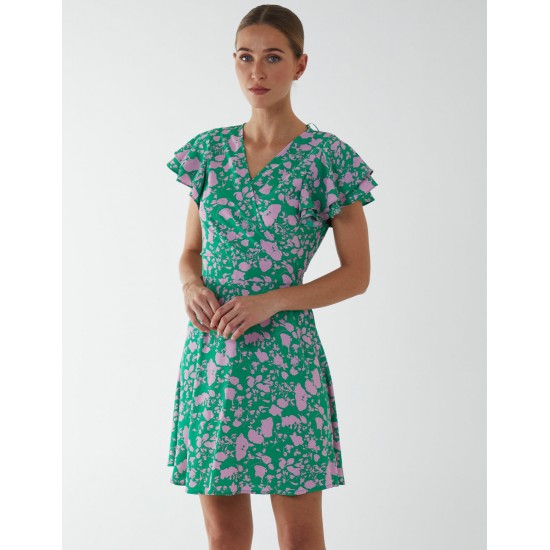 Wrap Ruffle Mini Dress Wrap Ruffle Mini Dress