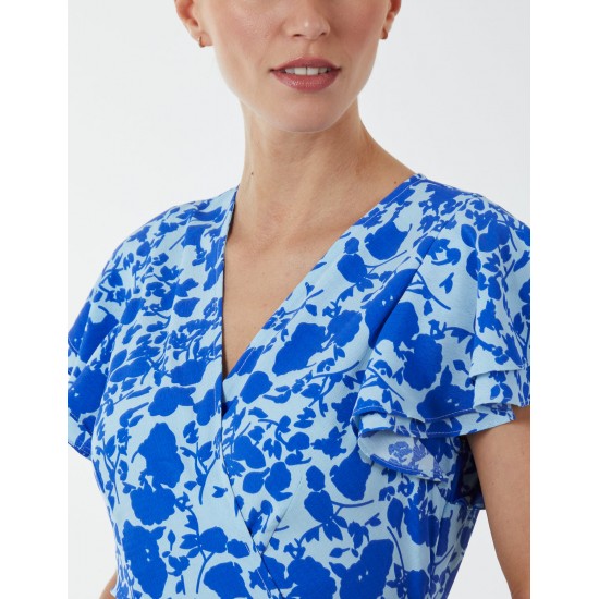 Wrap Ruffle Mini Dress Wrap Ruffle Mini Dress