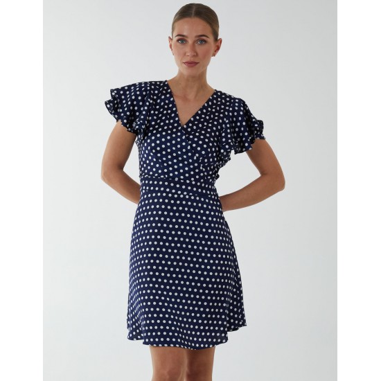 Wrap Ruffle Mini Dress Wrap Ruffle Mini Dress