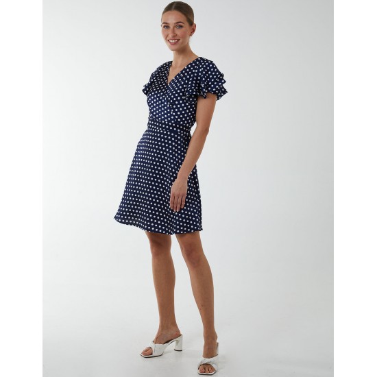 Wrap Ruffle Mini Dress Wrap Ruffle Mini Dress
