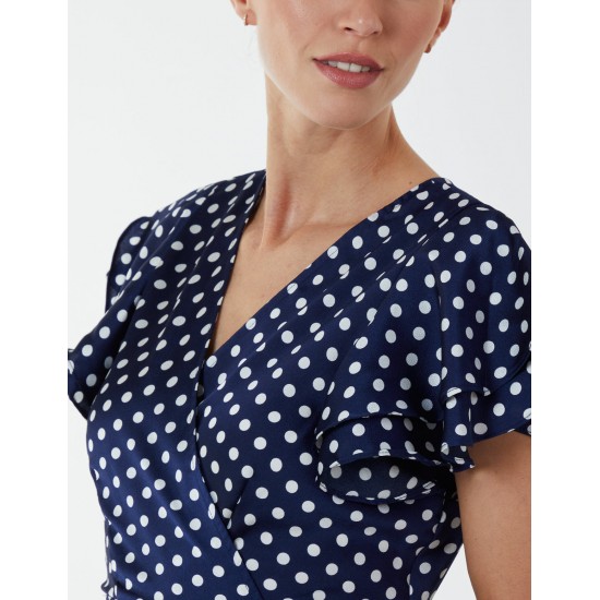 Wrap Ruffle Mini Dress Wrap Ruffle Mini Dress
