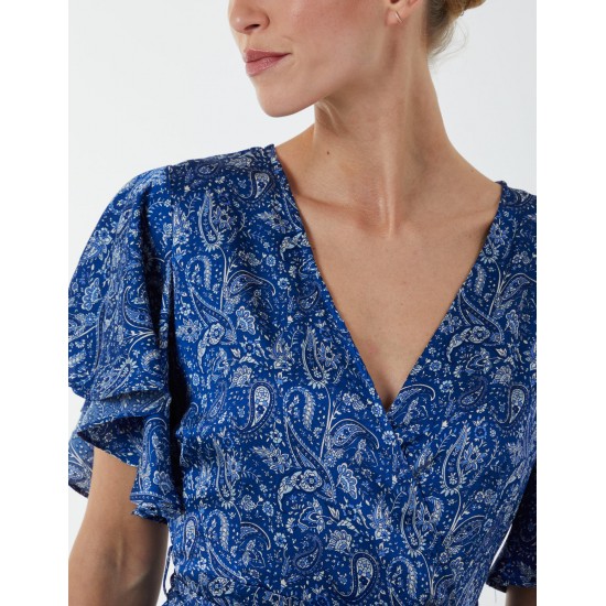 Wrap Ruffle Tiered Midi Dress Wrap Ruffle Tiered Midi Dress