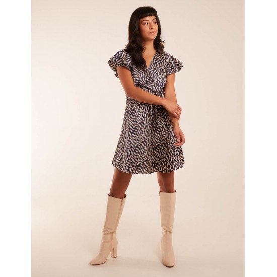 Wrap Ruffle Mini Dress Wrap Ruffle Mini Dress